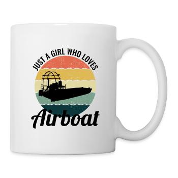 Airboat Fanboat Airboating Planeboat Bateau de marais - Mug blanc - blanc - Droite