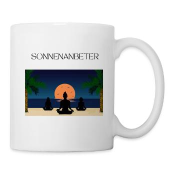 Sonnenanbeter - Tasse - Weiß - Rechts