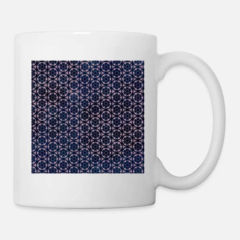 Pink Geo Tie Dye Pattern - Mug - white