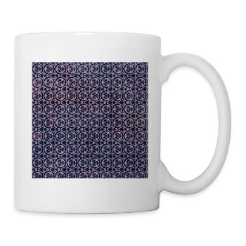 Pink Geo Tie Dye Muster - Tasse - Weiß - Rechts