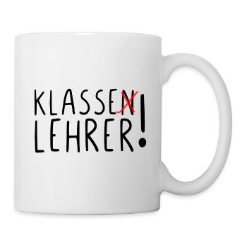 Klasse Lehrer - Tasse - Weiß - Rechts