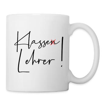 Klasse Lehrer - Tasse - Weiß - Rechts