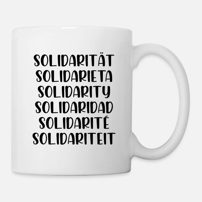Solidarität - Tasse - Weiß