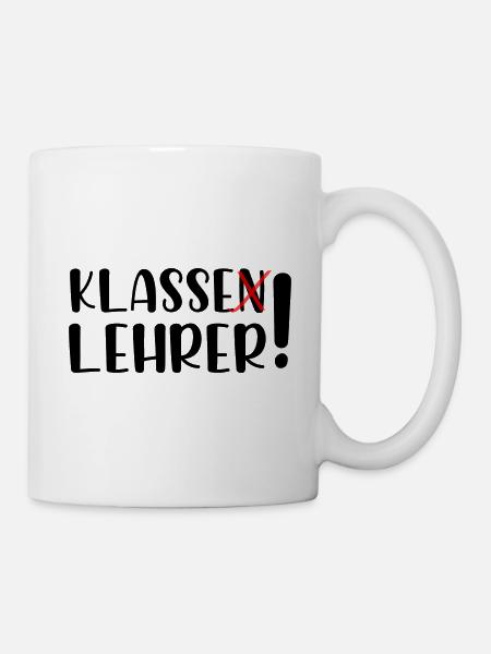 Klasse Lehrer - Tasse - Weiß