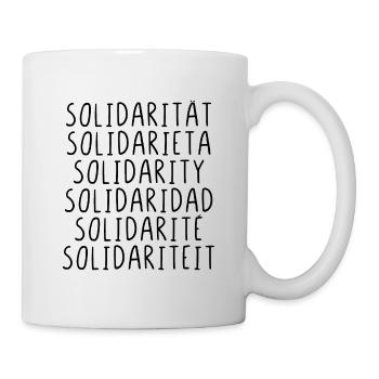Solidarität - Tasse - Weiß - Rechts
