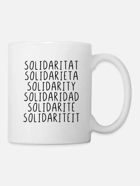Solidarität - Tasse - Weiß