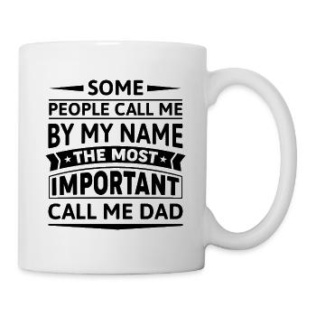 Certaines personnes m’appellent par mon nom - Mug blanc - blanc - Droite