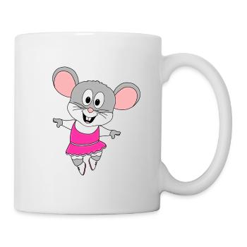 TANZMAUS - MAUS - TANZEN - TÄNZERIN - Tasse - Weiß - Rechts