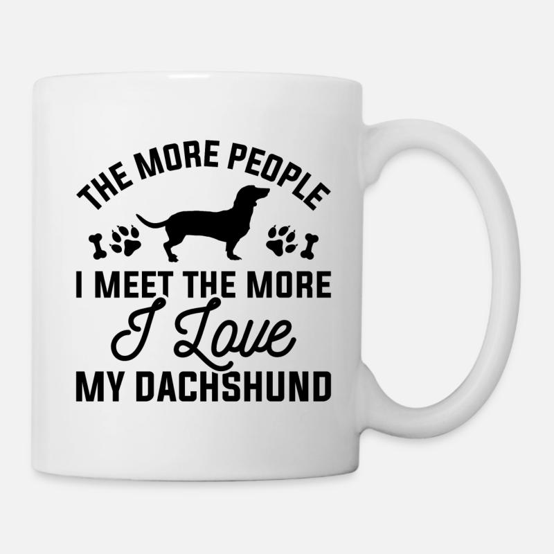 Ich liebe meinen Dackel - Tasse - Weiß