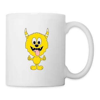 MONSTER - LIKE - LIKEN - MÖGEN - DAUMEN HOCH - Tasse - Weiß - Rechts