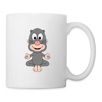 MAULWURF - TIER - YOGA - PILATES - TIERISCH - Tasse - Weiß - Rechts