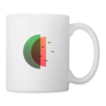 Abstract Summer Melon Pattern Variante 3 - Mug blanc - blanc - Droite