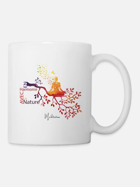 En harmonie avec la nature - Mug blanc - blanc