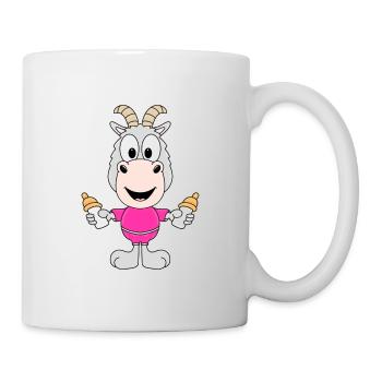 ZIEGE - BABY - KINDER - GEBURT - FLÄSCHCHEN - Tasse - Weiß - Rechts