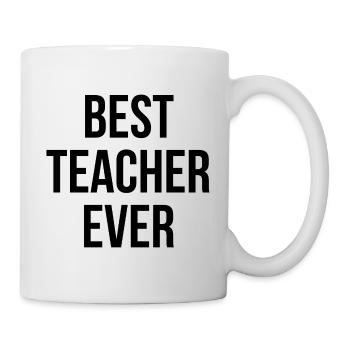 Best teacher ever - Mug - white - Right