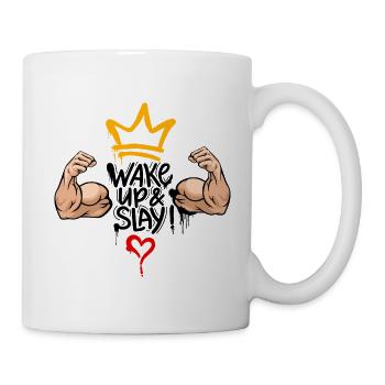 Wake Up & Slay - Tasse - Weiß - Rechts