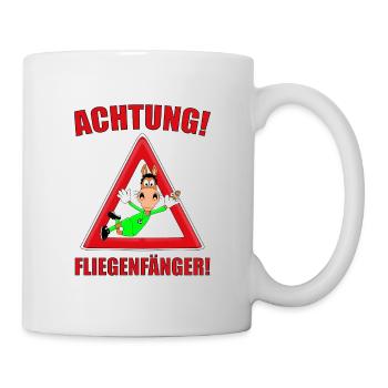 PFERD - FUßBALL - TORWART - FLIEGENFÄNGER - SPORT - Tasse - Weiß - Rechts