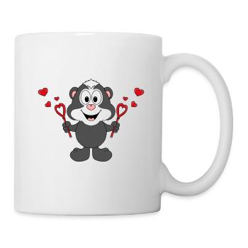 STINKTIER - SEIFENBLASEN - LIEBE - LOVE - TIERISCH - Tasse - Weiß - Rechts