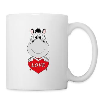 ZEBRA - LIEBE - LOVE - TIER - TIERISCH - VERLIEBT - Tasse - Weiß - Rechts