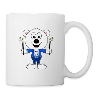 EISBÄR - ZAUBERER - MAGIER - ZAUBERN - TIERISCH - Tasse - Weiß - Rechts