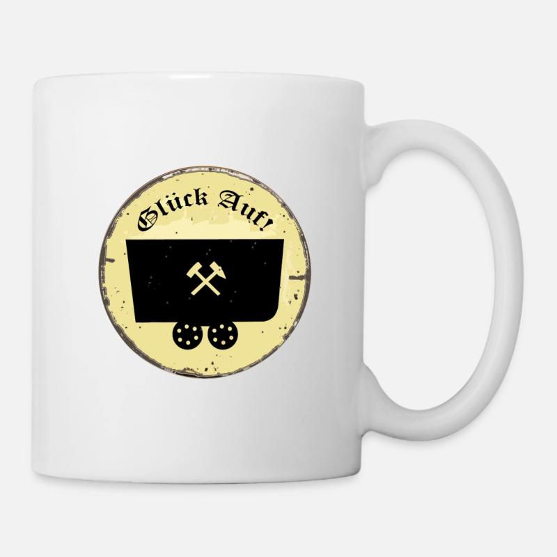 Glück Auf! - Tasse - Weiß