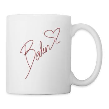 Berlin Schriftzug mit Herz - Tasse - Weiß - Rechts