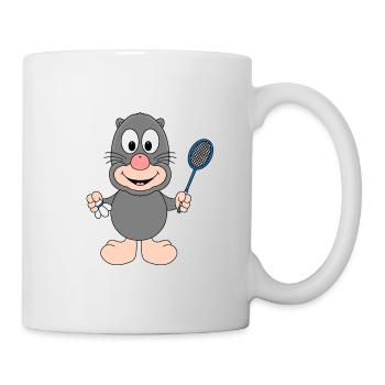 MAULWURF - FEDERBALL - BADMINTON - SPORT - Tasse - Weiß - Rechts