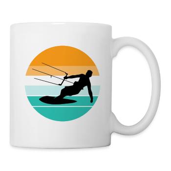 Kiteboarding Kiteboarder Kitesurfen Kitesurfen - Tasse - Weiß - Rechts
