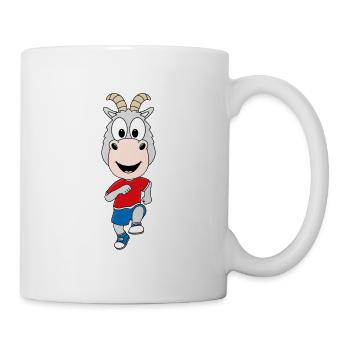 ZIEGE - LAUFEN - JOGGEN - SPORT - TIER - Tasse - Weiß - Rechts