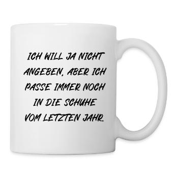 Ich will ja nicht angeben aber - Tasse - Weiß - Rechts