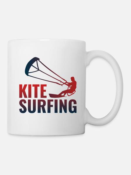 Kitesurfing Kiteboarding Kiteboarder Kitesurf - Mug - white
