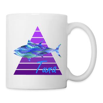 thon e 103 - Mug blanc - blanc - Droite