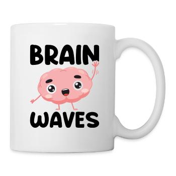 Ondes cérébrales - Mug blanc - blanc - Droite