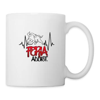 Feria-süchtiger Herzschlag - Tasse - Weiß - Rechts