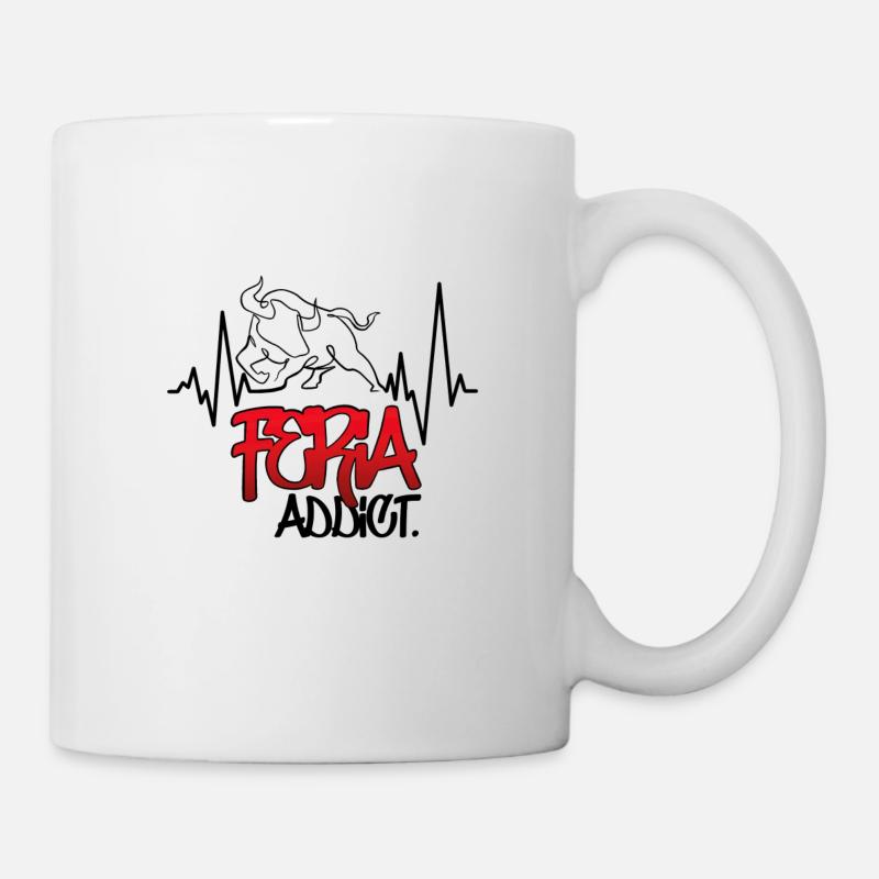 Feria addict heartbeat - Mug blanc - blanc