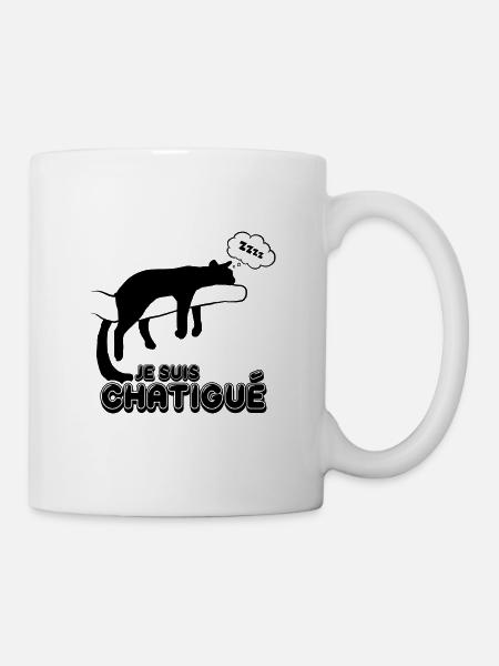 Je suis chatigué - Mug blanc - blanc