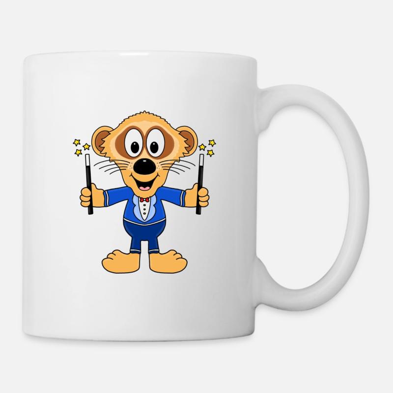 ERDMÄNNCHEN - ZAUBERER - MAGIER - TIERISCH - Tasse - Weiß