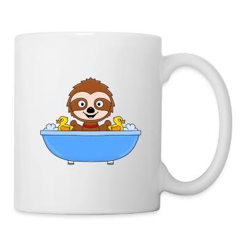 FAULTIER - BADEWANNE - BAD - BADEZIMMER - ENTEN - Tasse - Weiß - Rechts