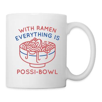 Mit Ramen ist alles Possi-Bowl - Tasse - Weiß - Rechts