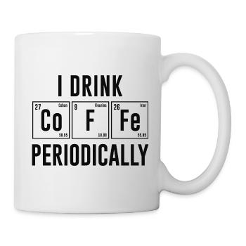 Je bois du café périodiquement - Mug blanc - blanc - Droite
