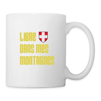 Libre dans mes montagnes - Savoie / Savoyard - Mug blanc - blanc - Droite