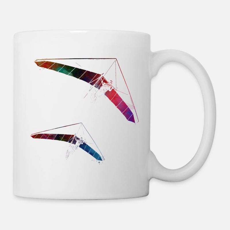 #paraglider d’art sportif en parapente - Mug blanc - blanc