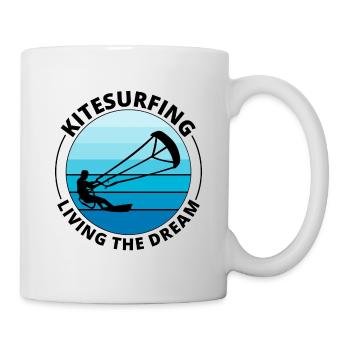 Kitesurfen Kitesurfen Kiteboarding Kiteboarder - Tasse - Weiß - Rechts