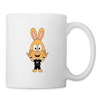 HASE - ROCK - METAL - MUSIK - FESTIVAL - TIERISCH - Tasse - Weiß - Rechts