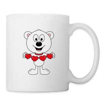 EISBÄR - LIEBE - LOVE - TIER - TIERISCH - VERLIEBT - Tasse - Weiß - Rechts