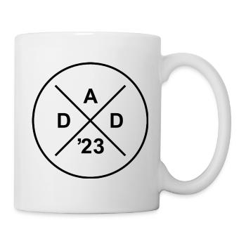 Papa 2023 Cadeau Père - Grossesse Bébé - Mug blanc - blanc - Droite