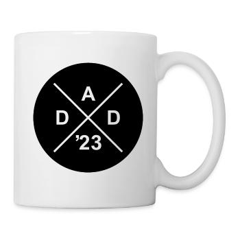 Papa 2023 Cadeau Père - Grossesse Bébé - Mug blanc - blanc - Droite