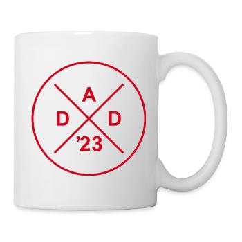 Papa 2023 Cadeau Père - Grossesse Bébé - Mug blanc - blanc - Droite