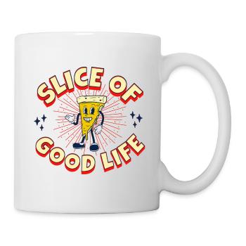 PIZZA SLICE OF GOOD LIFE - Mug - white - Right