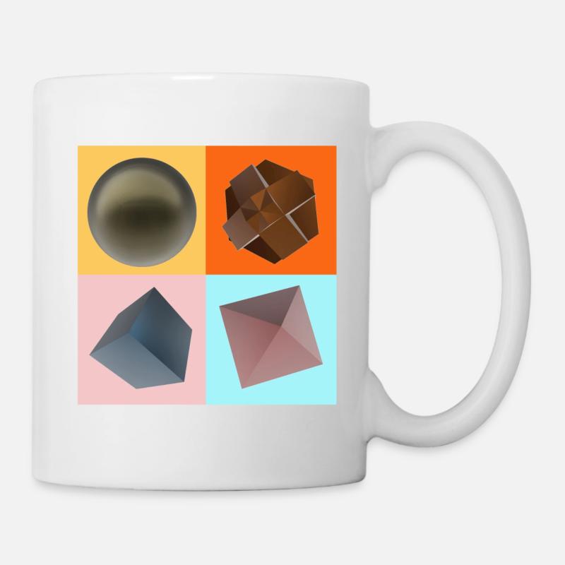 Muster in Trendfarben Winter 2022 - Tasse - Weiß